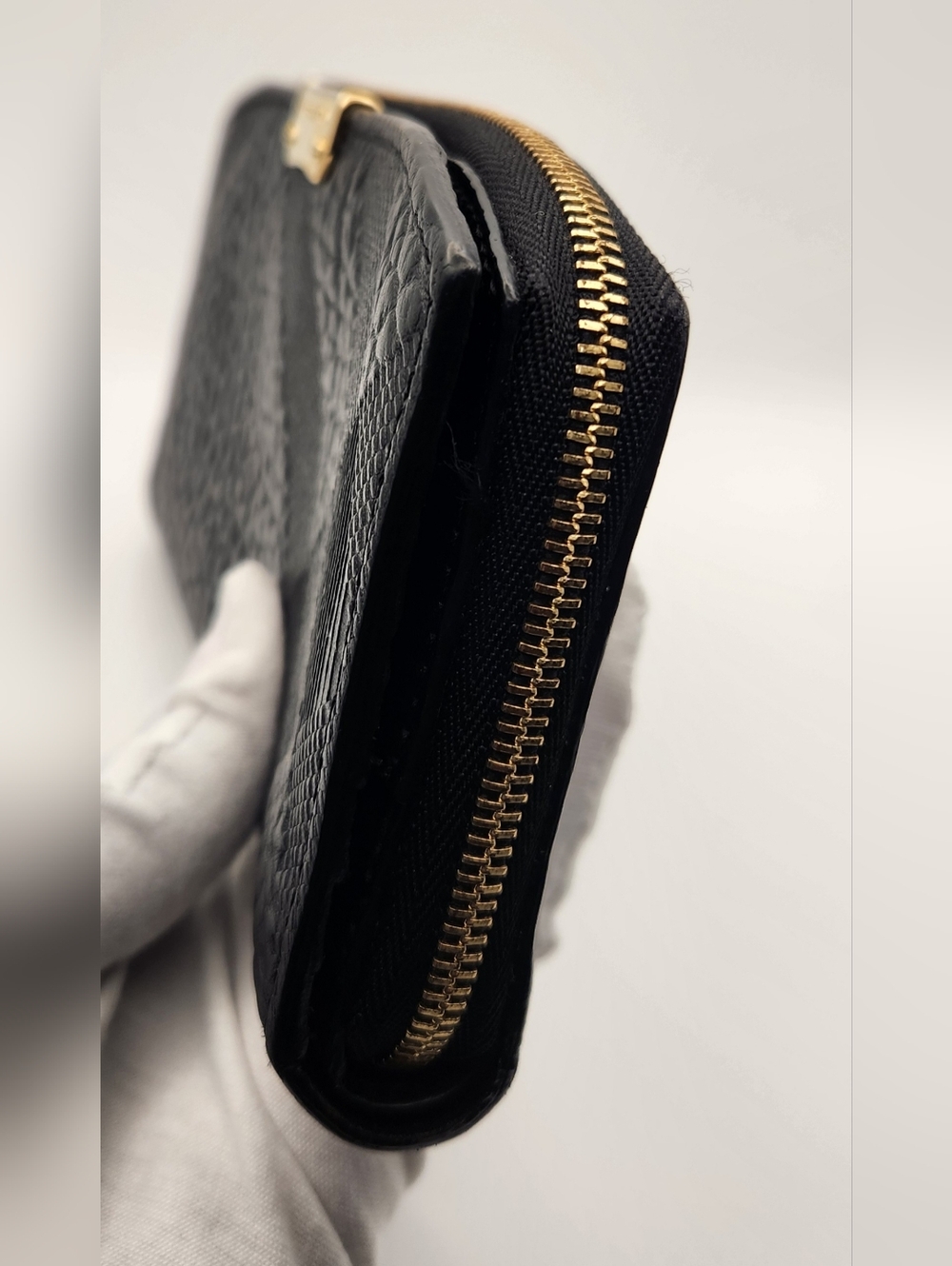 Burberry Embossed Check Leather Wallet - Picture 3 of 15